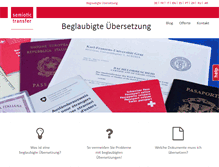 Tablet Screenshot of beglaubigte-uebersetzung.ch